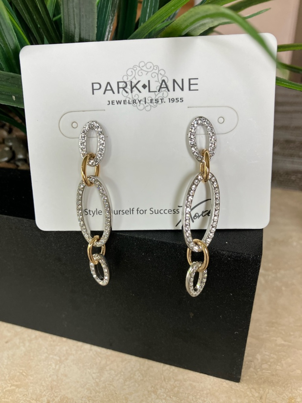 Park Lane Silver and Gold Arctic Drop Earrings - January 2026 Sparkle Box